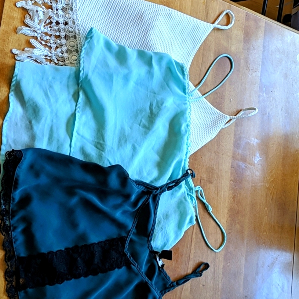 Bundle of summer camisoles from different brands.